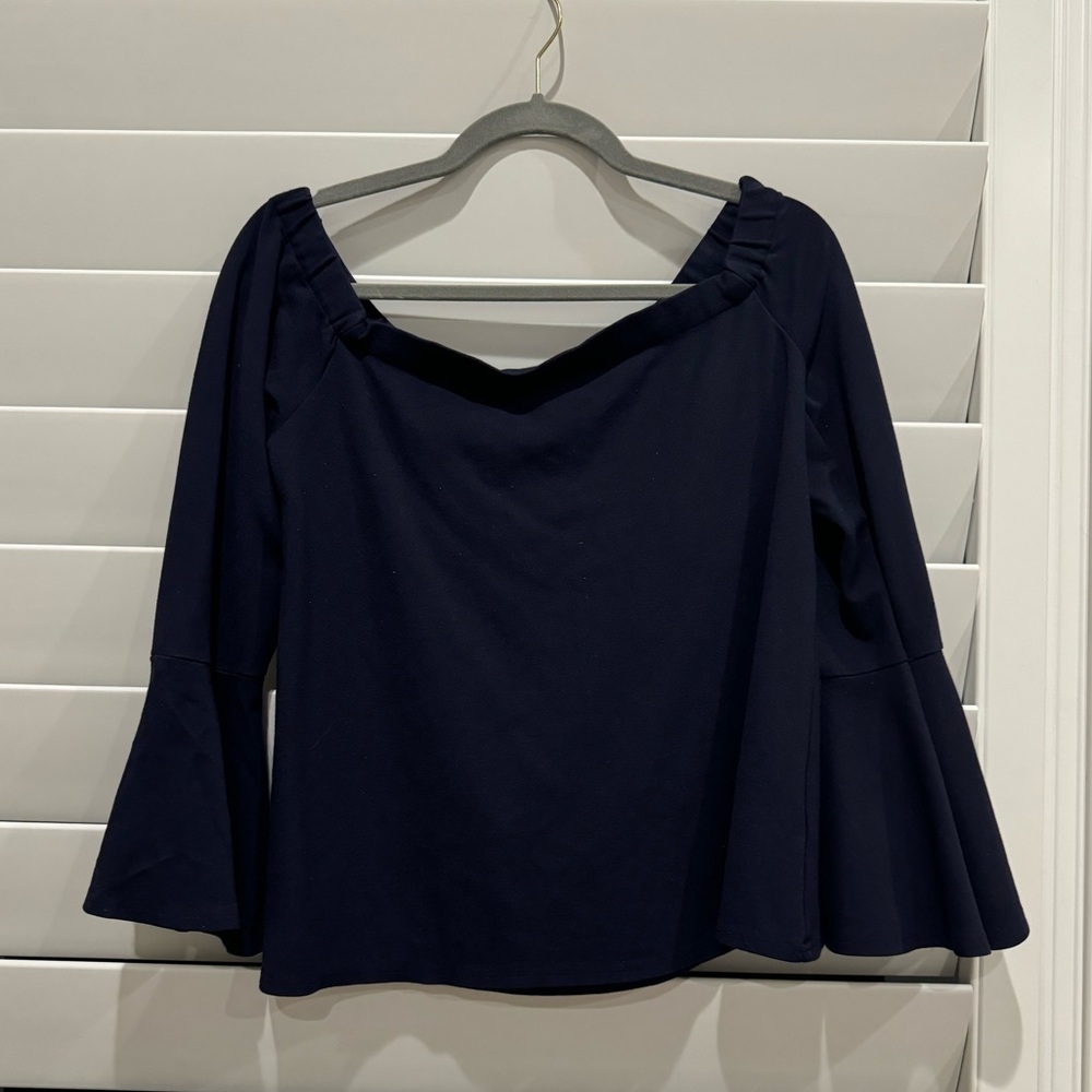 Sugar + lips off shoulder bell sleeve top